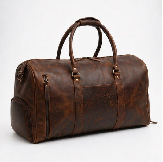 The Weekender - Full-Grain Leather Duffel Bag