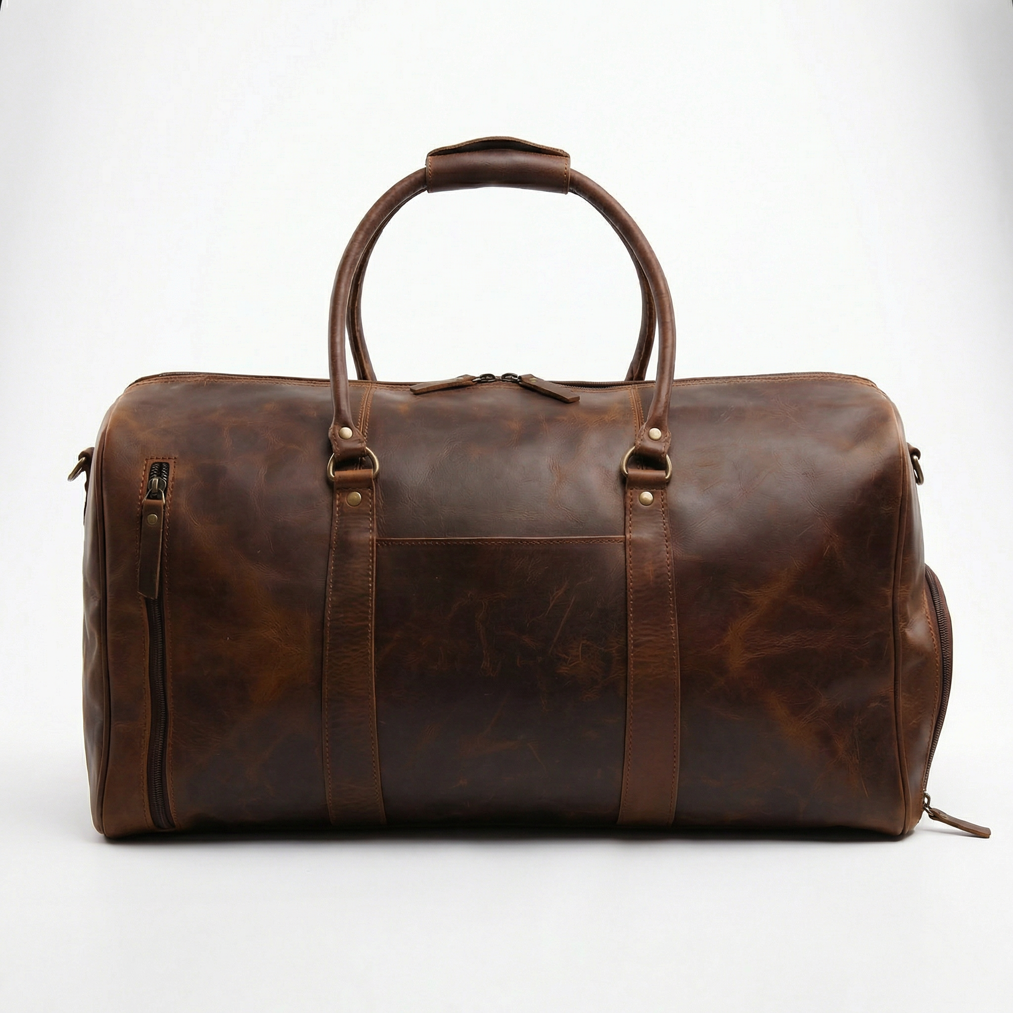 Bellvari full grain leather duffel bag review highlighting carry on size