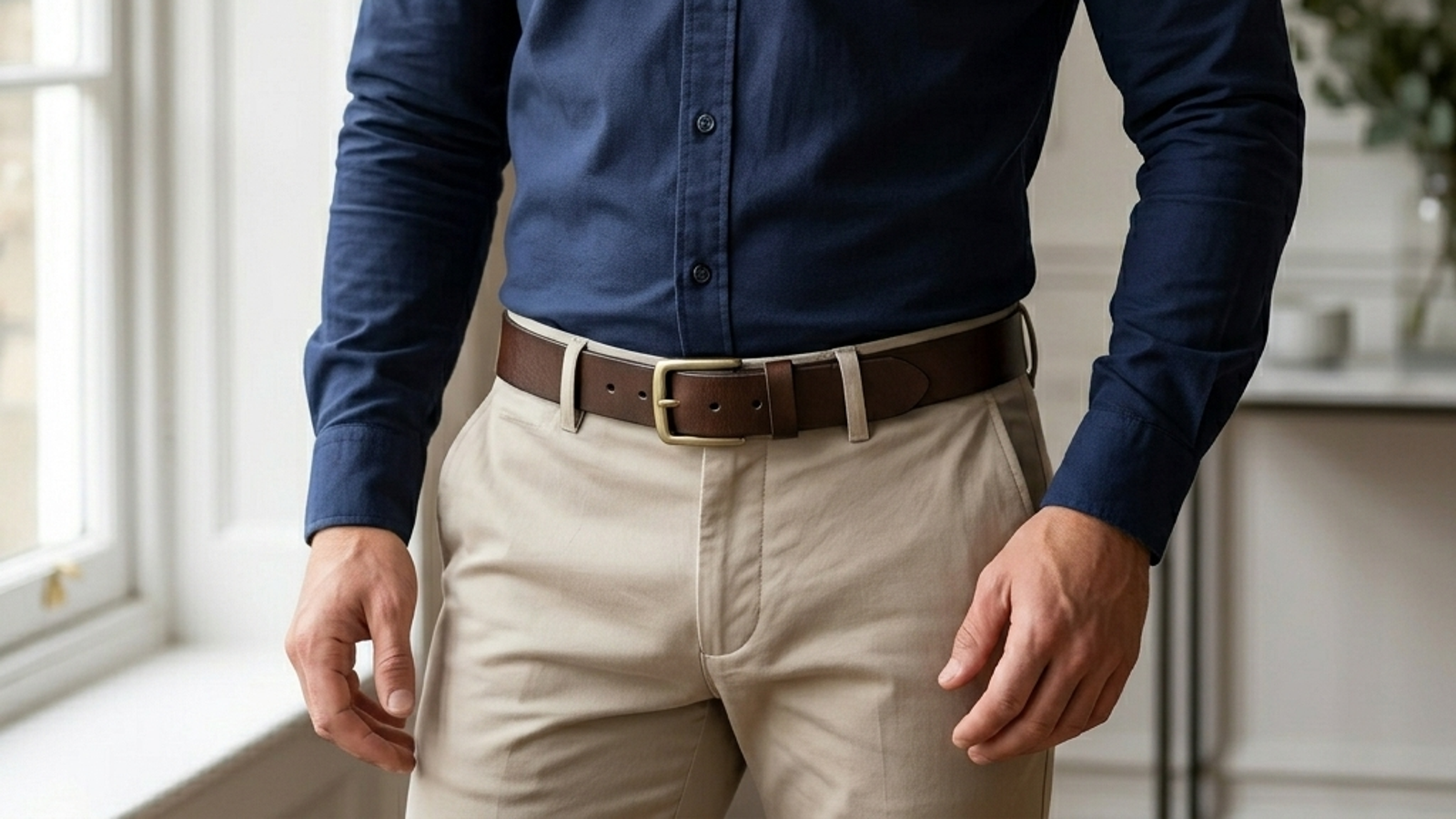 The Tradesman (Brown) - Men’s Full-Grain Leather Belt
