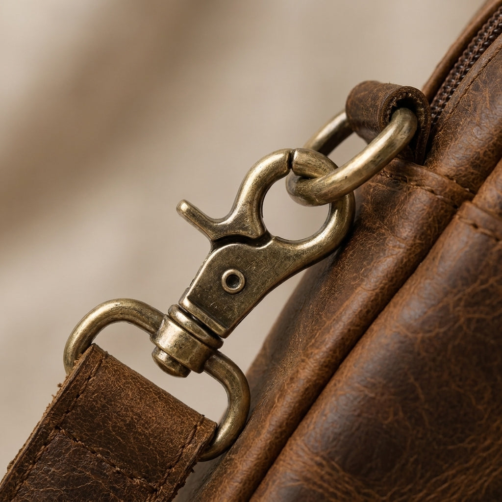 Swivel snap clips.