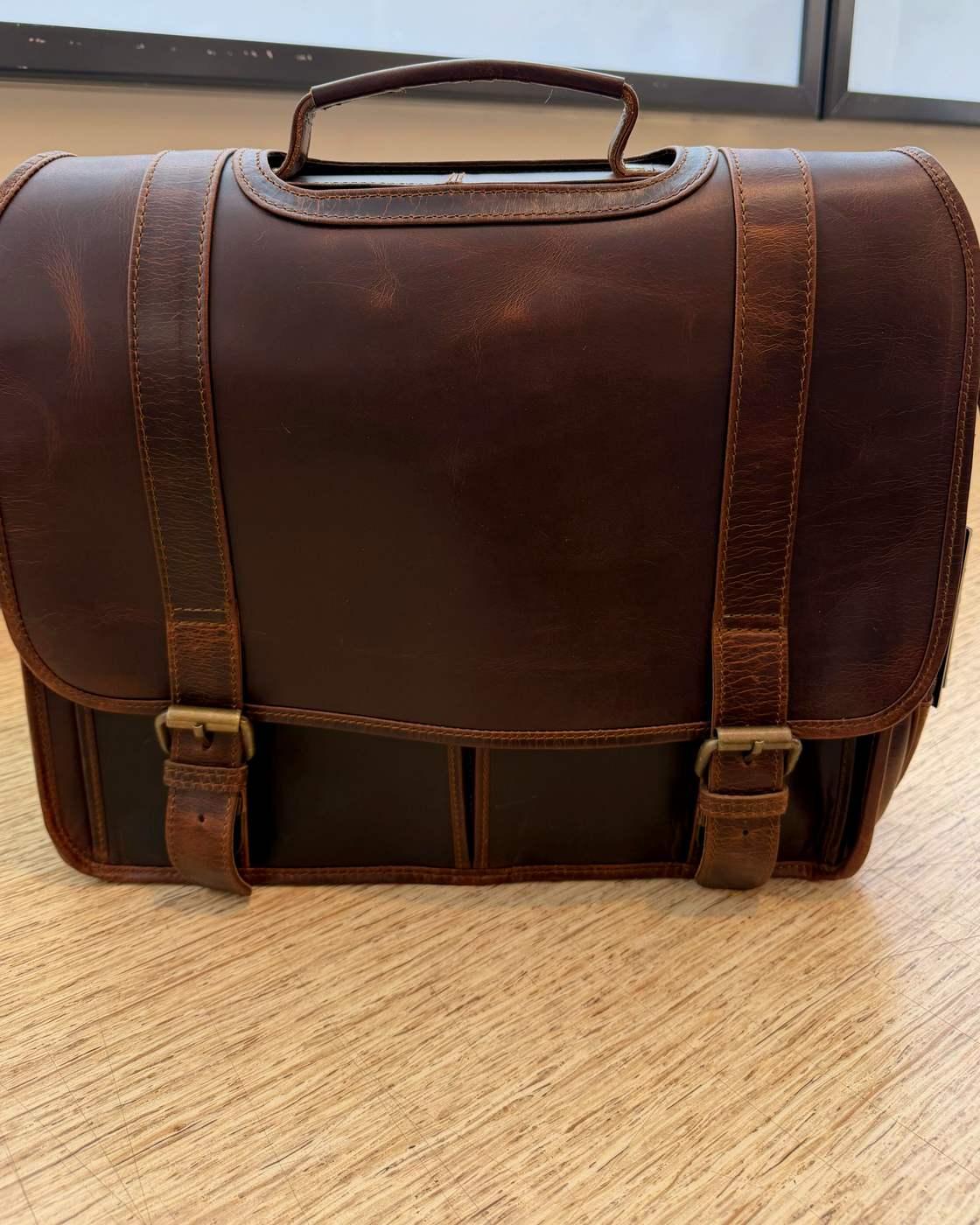 Real photo of The Messenger, front with the flap closed
