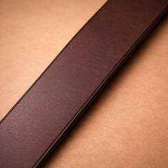 Bellvari Forge leather belt edge detail. — view 6