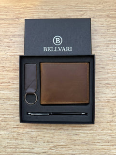 The Carry Set gift box open with wallet, keychain and pen — view 7