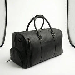 The Weekender - Full-Grain Leather Duffel Bag — view 11