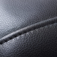 Black — lightly pebbled full-grain leather grain macro — view 23