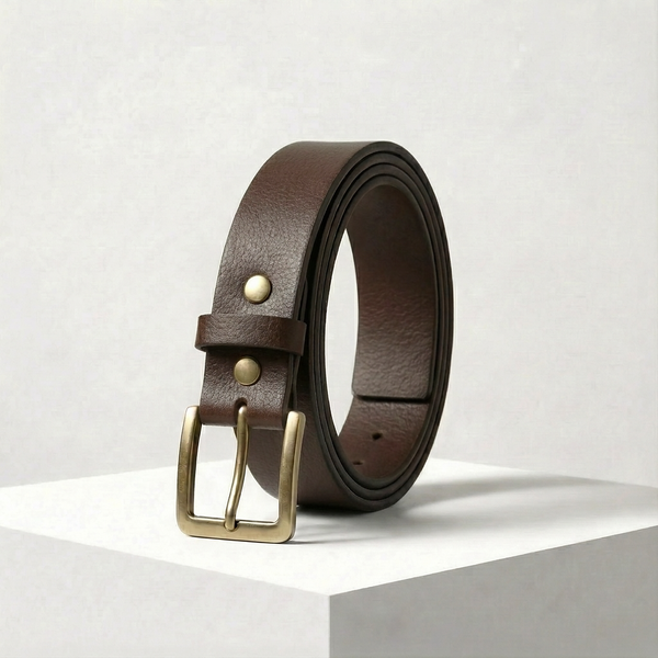 The Tradesman (Brown) - Men’s Full-Grain Leather Belt