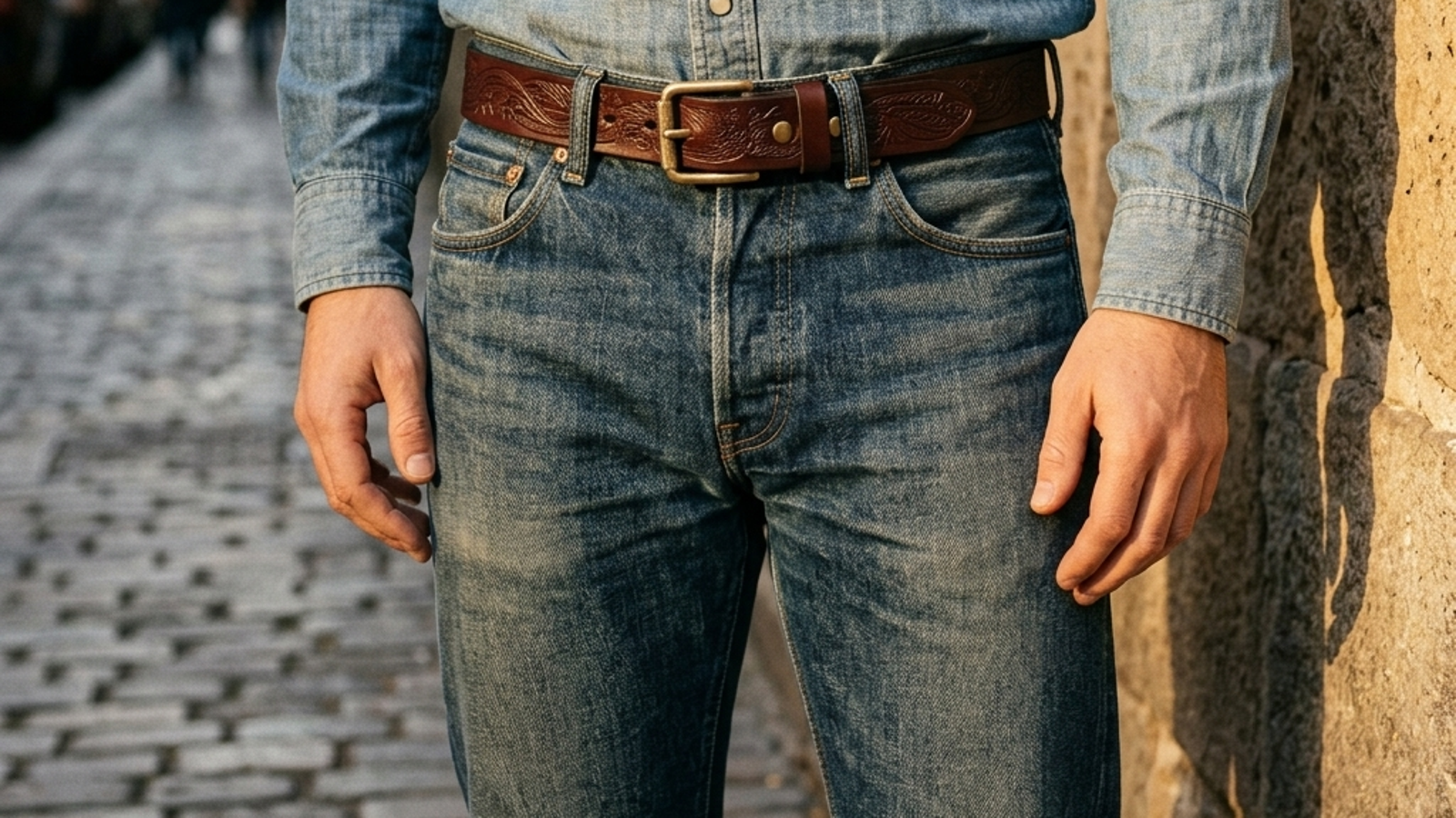 The Serpent - Men’s Full-Grain Leather Belt