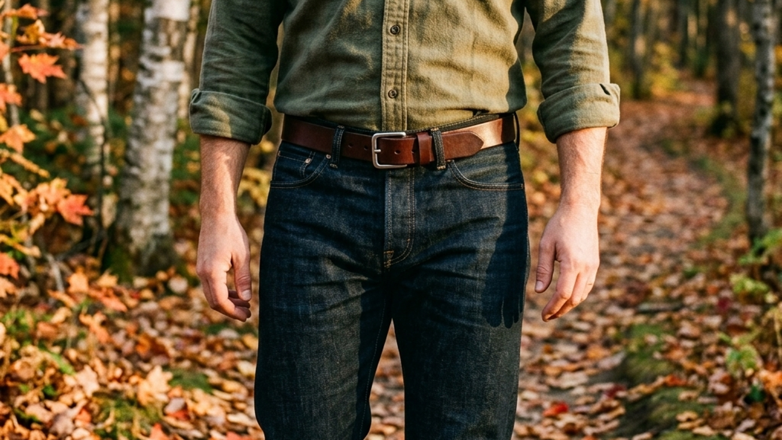The Trailblazer - Men’s Crunch Full-Grain Leather Belt