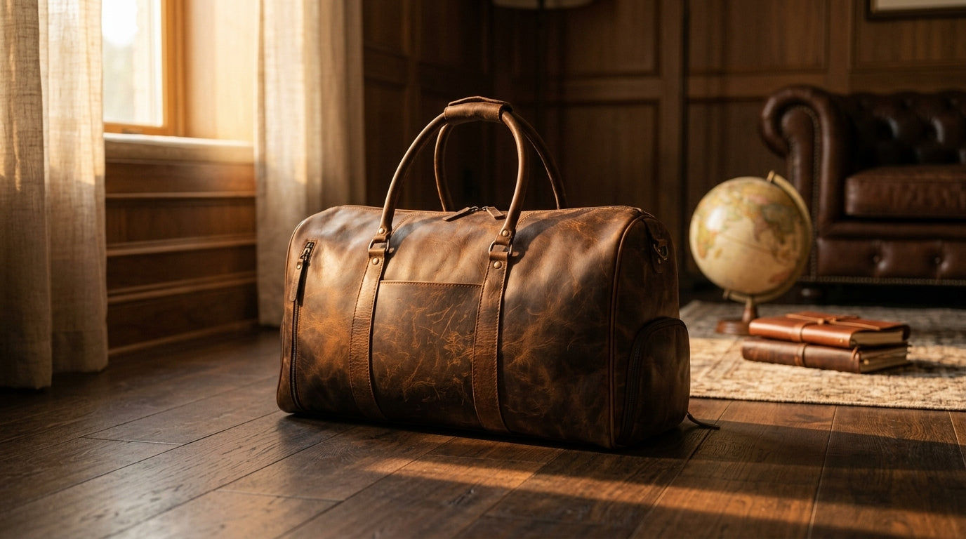 The Weekender - Full-Grain Leather Duffel Bag